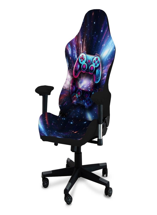 QYZDLM Gaming Chair Covers, 3D Printing Stretchable Soft Non-Slip Easy to Install Gamer Chair Cover with Armrest Cover(No Chair)(A) - Image 1